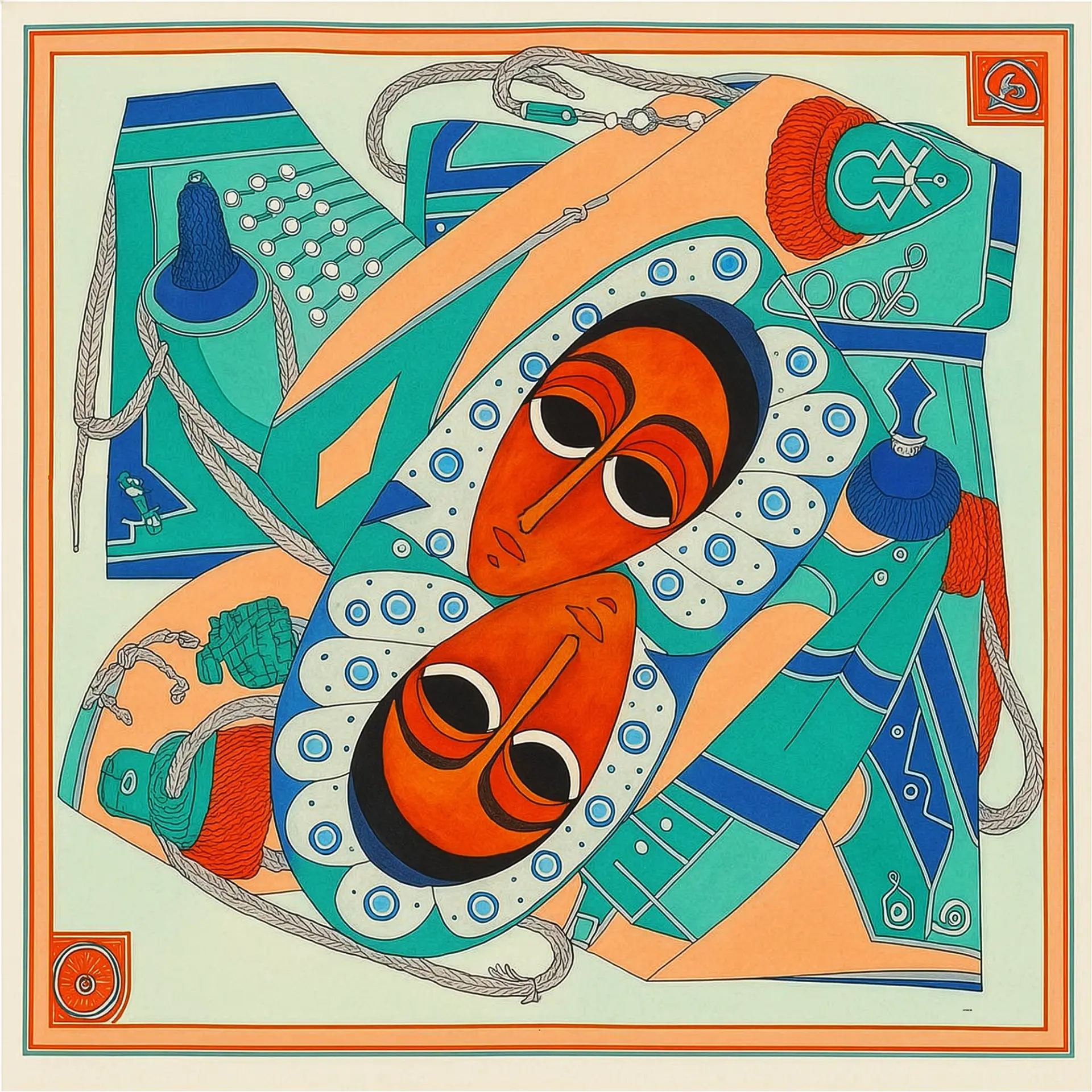 SILK SCARF ARTE SINA